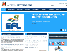 Tablet Screenshot of fiji.gov.fj